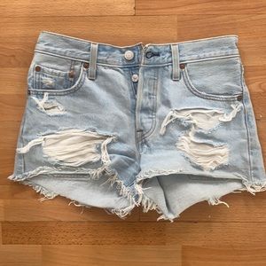 Authentic Levi’s light wash shorts